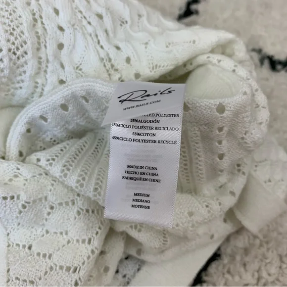 NWT Rails Catalina white crochet shorts